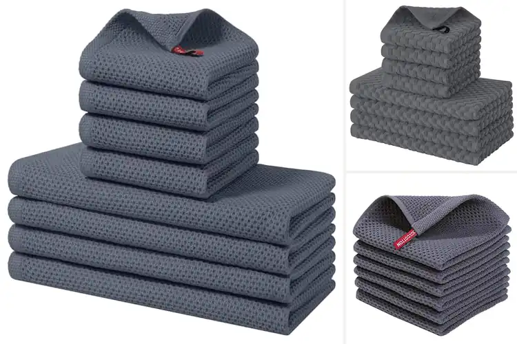 Detailed view of Best Dark Grey Dish Cloths Sets