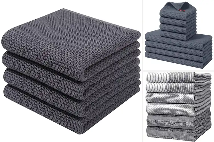 Detailed view of Best Dark Grey Kitchen Towels