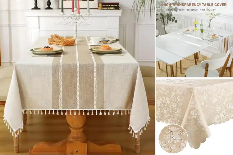 Detailed view of 10 Best Dining Table Tablecloths for Style & Durability