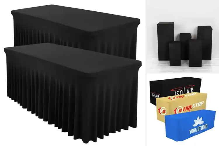 Detailed view of Best Display Table Covers For Exhibitions