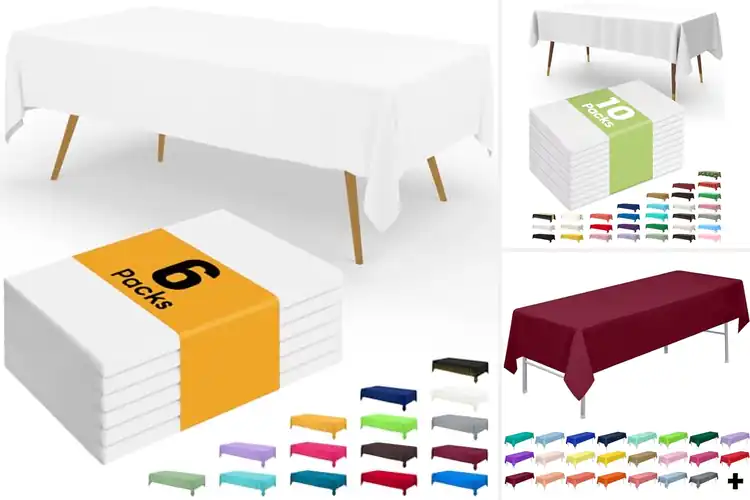 Detailed view of Best Disposable Easy Cleanup Tablecloths