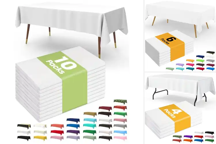 Detailed view of 10 Best Disposable Party Tablecloths for Cleanup Made Easy