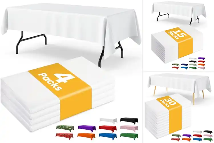 Detailed view of Best Disposable Table Covers For 6ft Tables