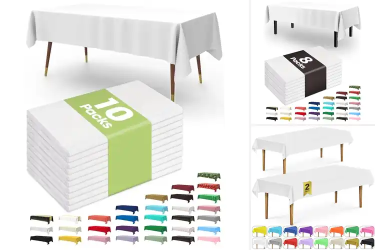 Detailed view of Best Disposable Tablecloths For Rectangular Tables