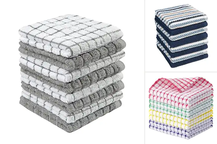 Detailed view of 10 Best Durable Cotton Dish Cloths: Kitchen Clean