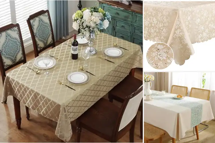Detailed view of 10 Best Durable Dining Tablecloths: Elegant & Non-Slip