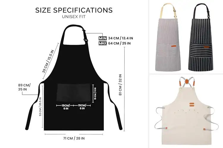 Detailed view of Best Durable Kitchen Aprons