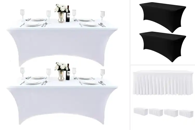 Detailed view of Best Durable Polyester Spandex Table Covers