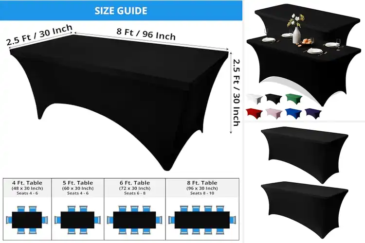 Detailed view of 10 Best Durable Polyester Spandex Tablecloths – Pro Look