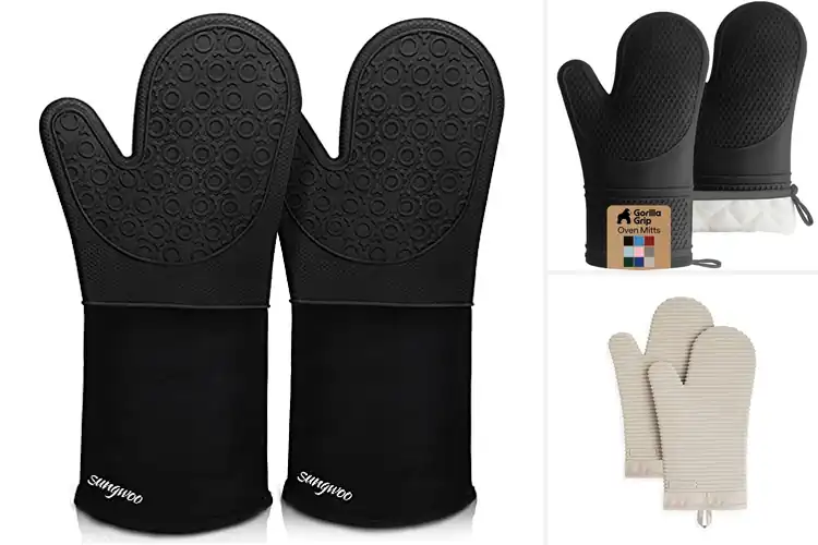 Detailed view of Best Durable Silicone Mitts With Protective Cuff