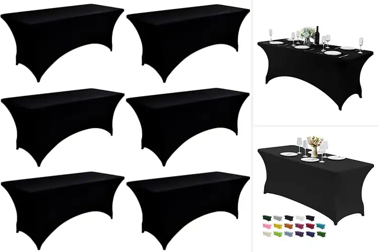 Detailed view of Best Durable Spandex Table Covers 190GSM