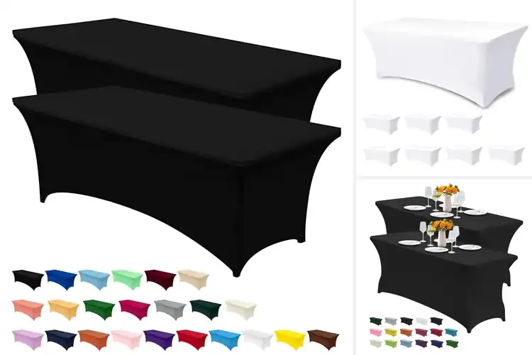 Detailed view of 10 Best Durable Spandex Tablecloths for Easy-Care Events