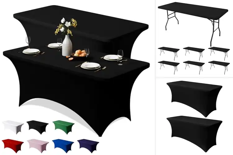 Detailed view of Best Durable Stretch Tablecloths 6 Foot