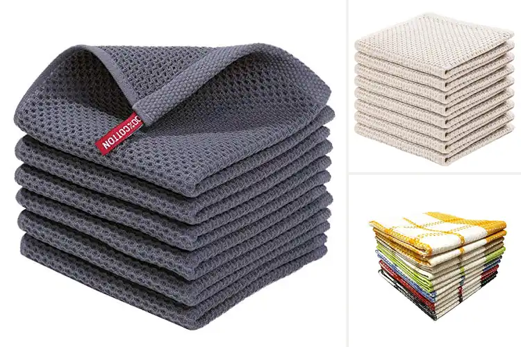Detailed view of 10 Best Durable Waffle Weave Dish Cloths