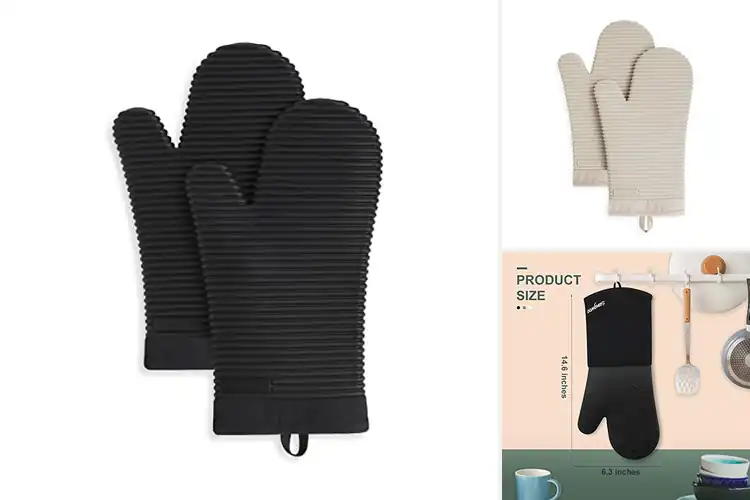 Detailed view of 10 Best Easily Cleaned Silicone Mitts: Hot Handle Helpers