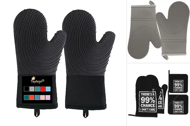 Detailed view of Best Easy Care Oven Mitts Wipe Clean