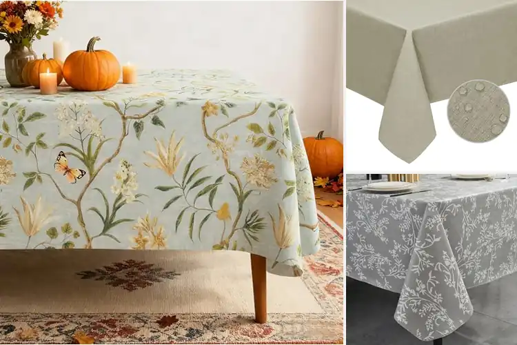 Detailed view of 10 Best Easy Clean Tablecloths for Mess-Free Meals