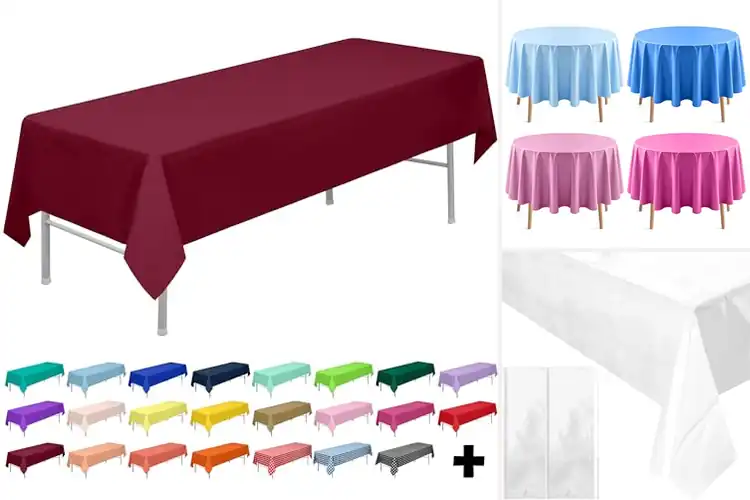 Detailed view of Best Easy Clean Up Disposable Table Covers