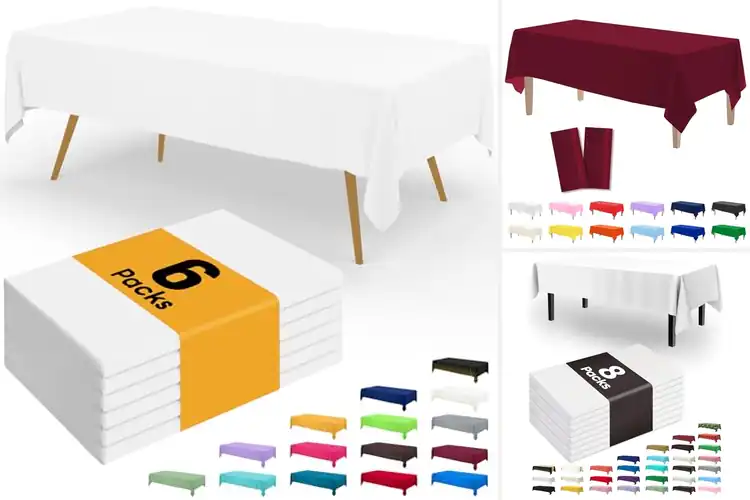 Detailed view of Best Easy Clean-Up Disposable Tablecloths