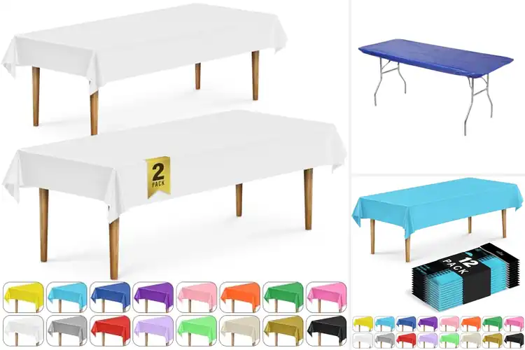Detailed view of Best Easy Cleanup Table Covers Disposable Yet Reusable