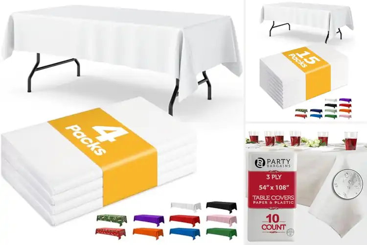 Detailed view of 10 Best Economical Disposable Table Covers for Easy Events