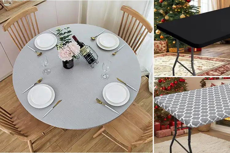 Detailed view of 10 Best Elastic Edge Tablecloths: Stay Put & Spotless