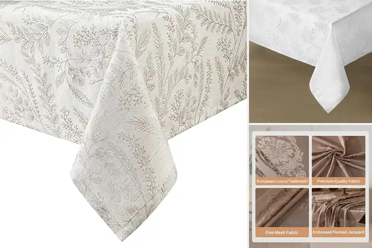 Detailed view of Best Elegant Embossed Tablecloths