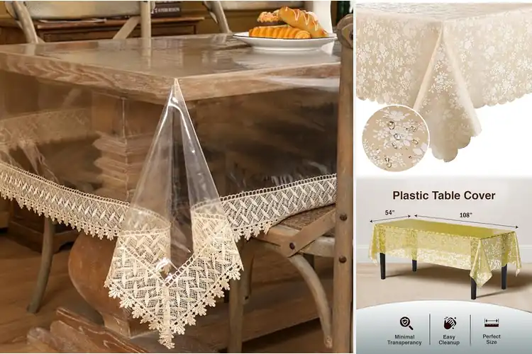 Detailed view of 10 Best Elegant Plastic Tablecloth Reviews You Can Trust