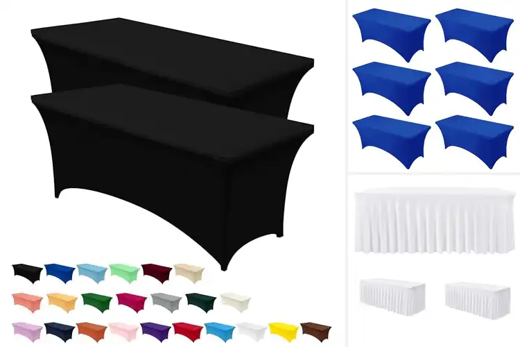 Detailed view of Best Event Banquet Table Covers For Weddings