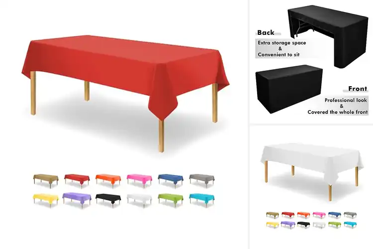 Detailed view of 10 Best Event Table Throws: Quick Setup, Elegant Style