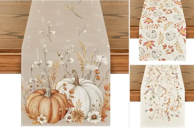 Detailed view of Best Fall Runners: 10 Stunning Table Decor Ideas for Autumn