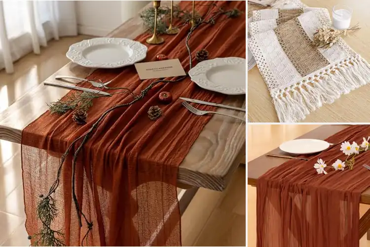 Detailed view of 10 Best Fall Table Runners That Transform Your Dining Room