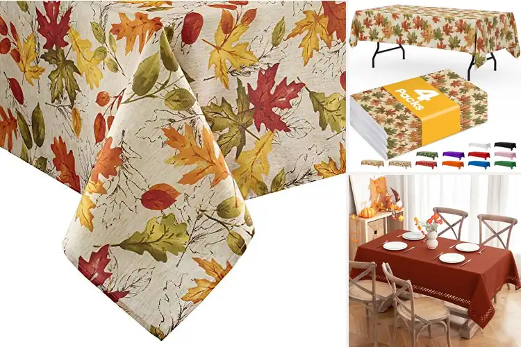 Detailed view of 9 Best Fall Tablecloths: Cozy & Easy