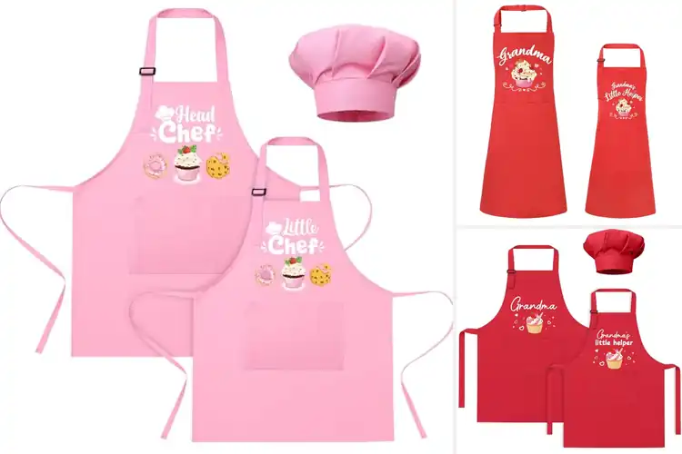 Detailed view of Best Family Matching Aprons For Holidays