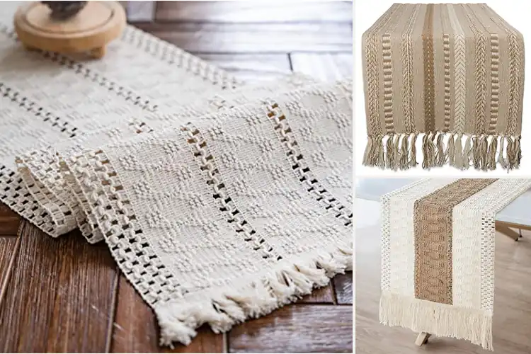 Detailed view of Best Farmhouse Table Decor Runner