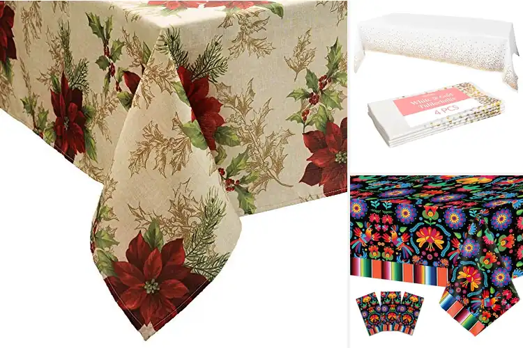 Detailed view of 10 Best Festive Tablecloths: Elevate Your Events