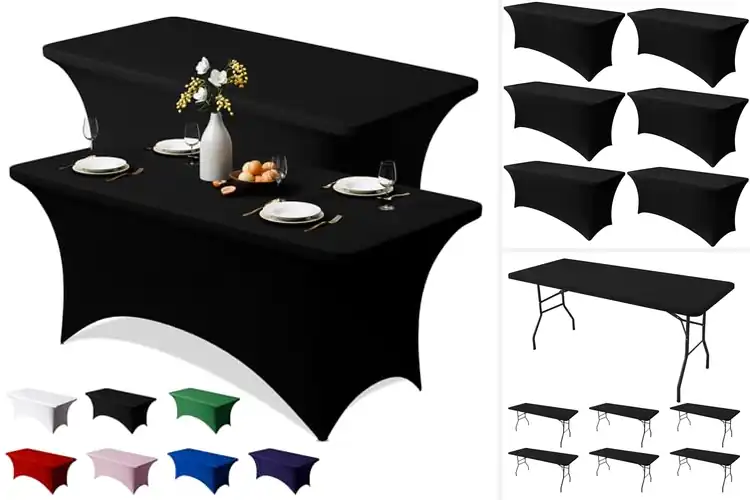 Detailed view of Best Fit 6 Foot Stretch Table Covers