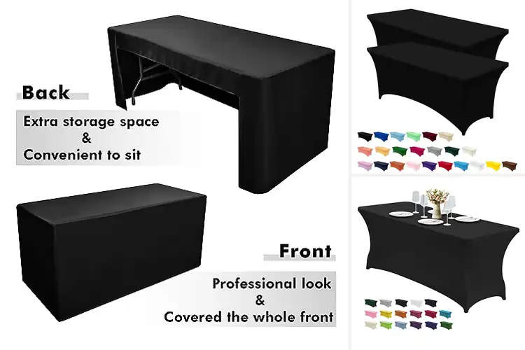 Detailed view of 10 Best Fitted Event Tablecloths: Easy Setup