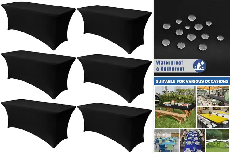 Detailed view of 10 Best Fitted Stretch Table Covers for Banquets: Unveil Elegance
