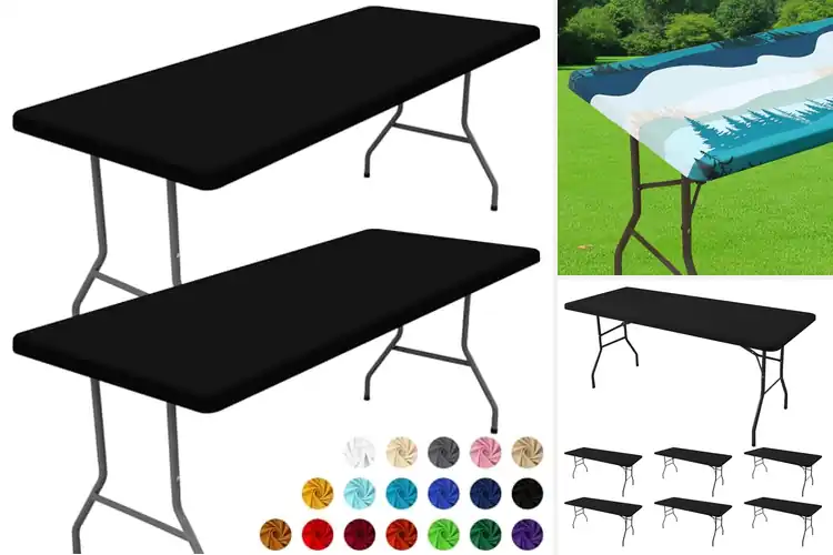 Detailed view of 10 Best Fitted Table Covers For 6 Foot Tables Wipe Clean