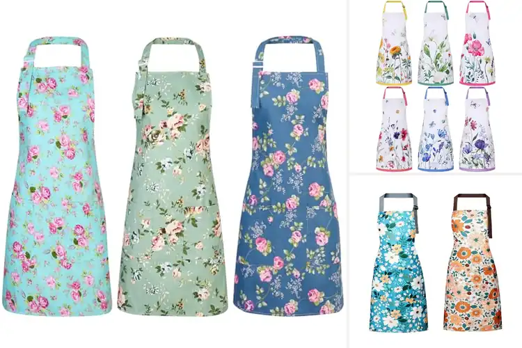 Detailed view of Best Floral Aprons: 10 Stylish Picks for Cooking & Gardening