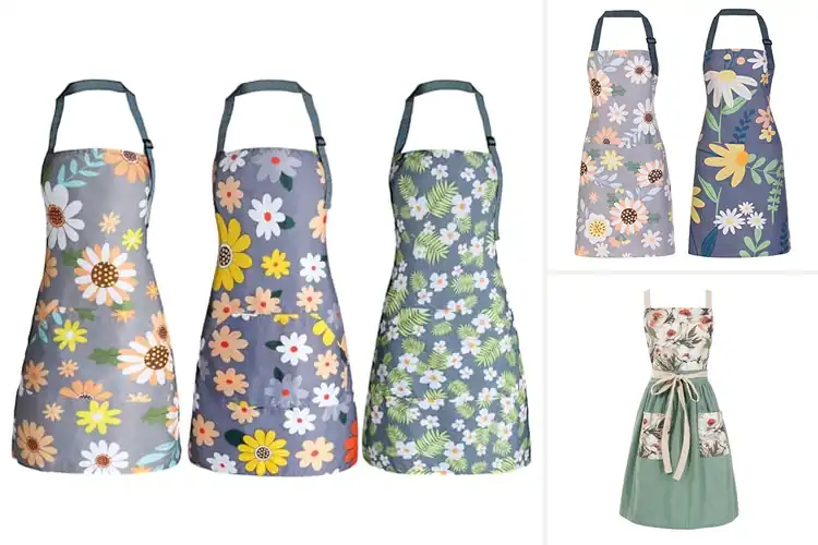Detailed view of Best Floral Chef Aprons