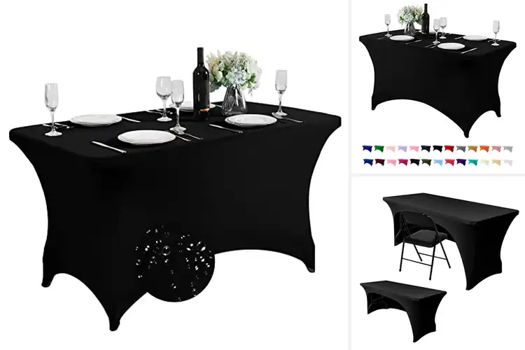 Detailed view of 10 Best Four-Way Stretch Table Covers: Easy Elegance