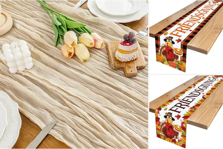 Detailed view of Best Friendsgiving Centerpiece Runner