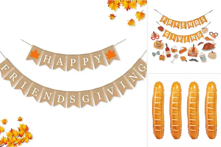 Detailed view of Best Friendsgiving Party Decor