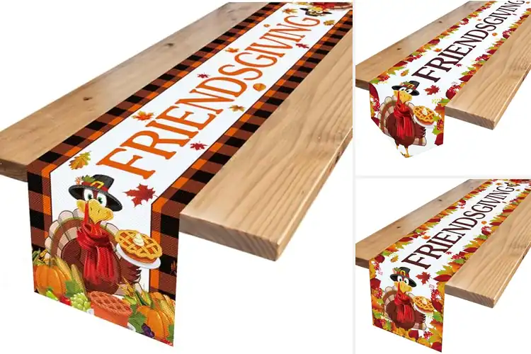 Detailed view of 3 Best Friendsgiving Party Runners: Table Bliss