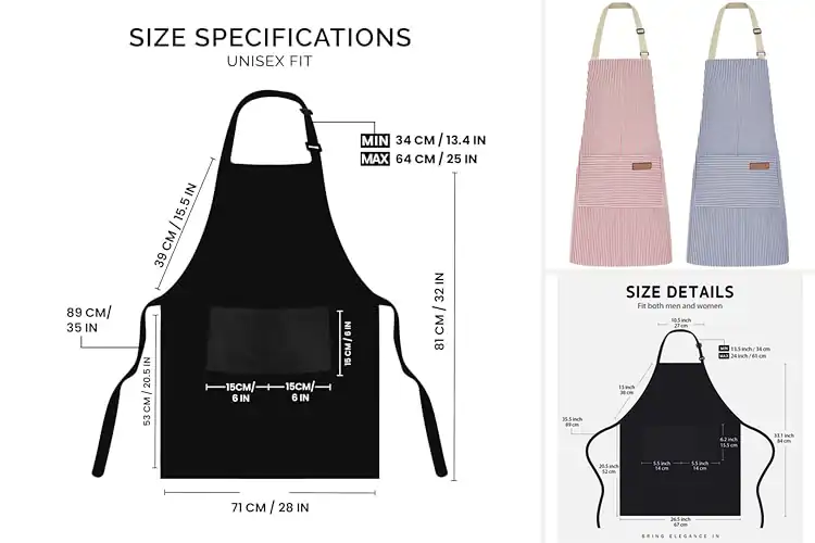 Detailed view of Best Full Coverage Bib Apron