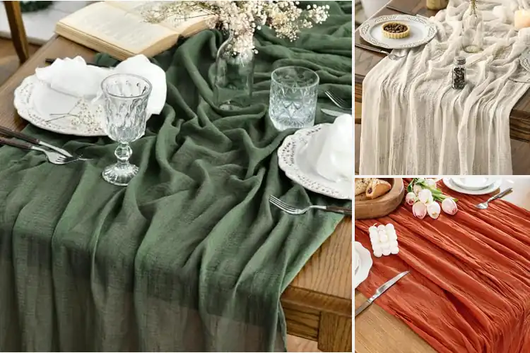 Detailed view of 6 Best Gauze Runners to Instantly Upgrade Any Table