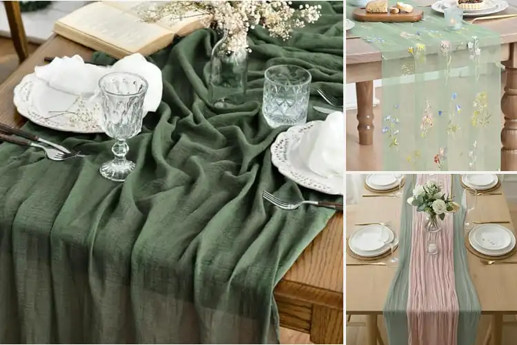 Detailed view of Best Gauze Table Runner For Home