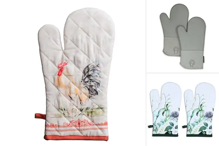 Detailed view of Best Generously Sized Oven Mitts 7×13